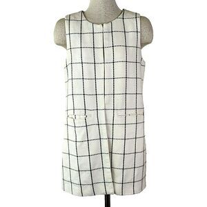 Sanctuary Black and White Checkered Vest